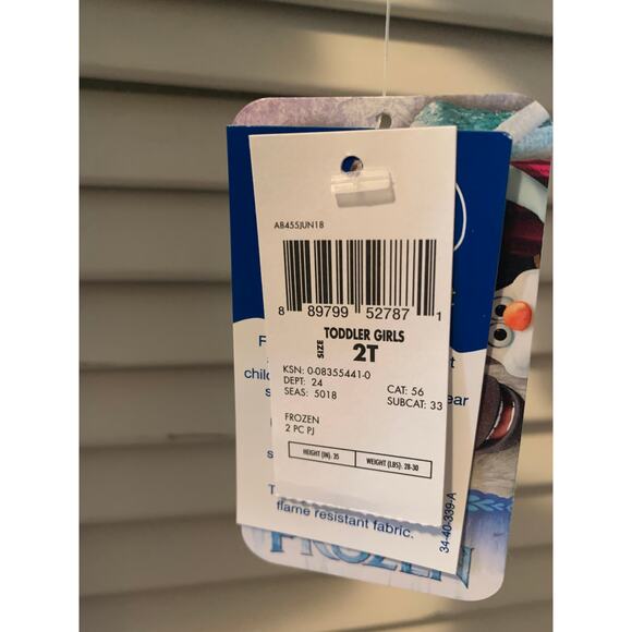 Disney Frozen Elsa, Anna, and Olaf 2 piece set (shirt & pants)-Sz 2T - Brand New - Picture 2 of 2